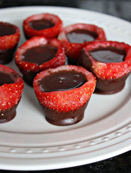 Chocolate Covered Strawberry Godiva Shots
