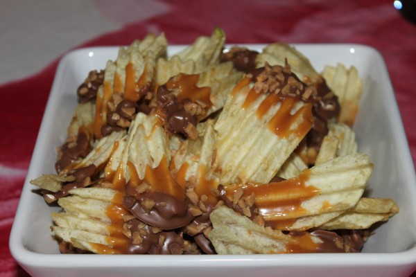 Chocolate Caramel Potato Chips