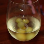 Frozen Green Grapes in Chardonnay